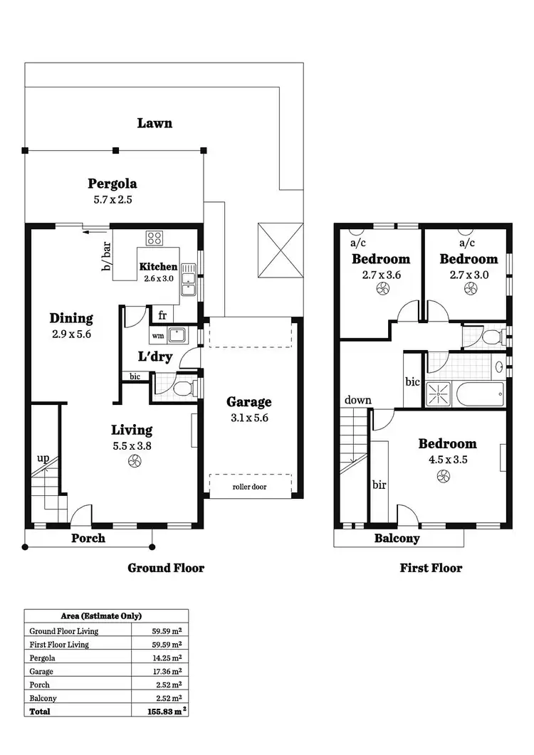 Floorplan of Homely townhouse listing, 3/14 Orange Grove, Mitchell Park SA 5043