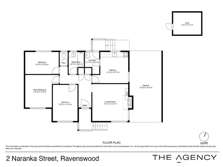 Floorplan of Homely house listing, 2 Naranka Street, Ravenswood TAS 7250