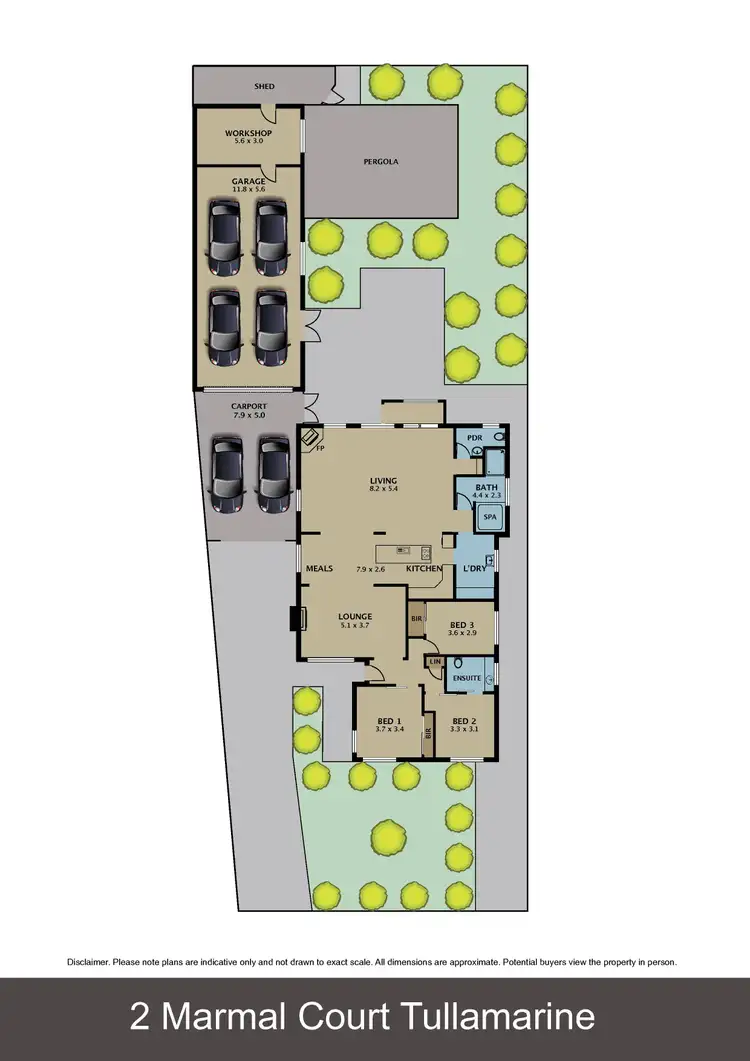 Floorplan of Homely house listing, 2 Marmal Court, Tullamarine VIC 3043