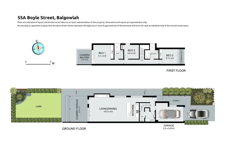 Floorplan of Homely semi-detached listing, 55A Boyle Street, Balgowlah NSW 2093
