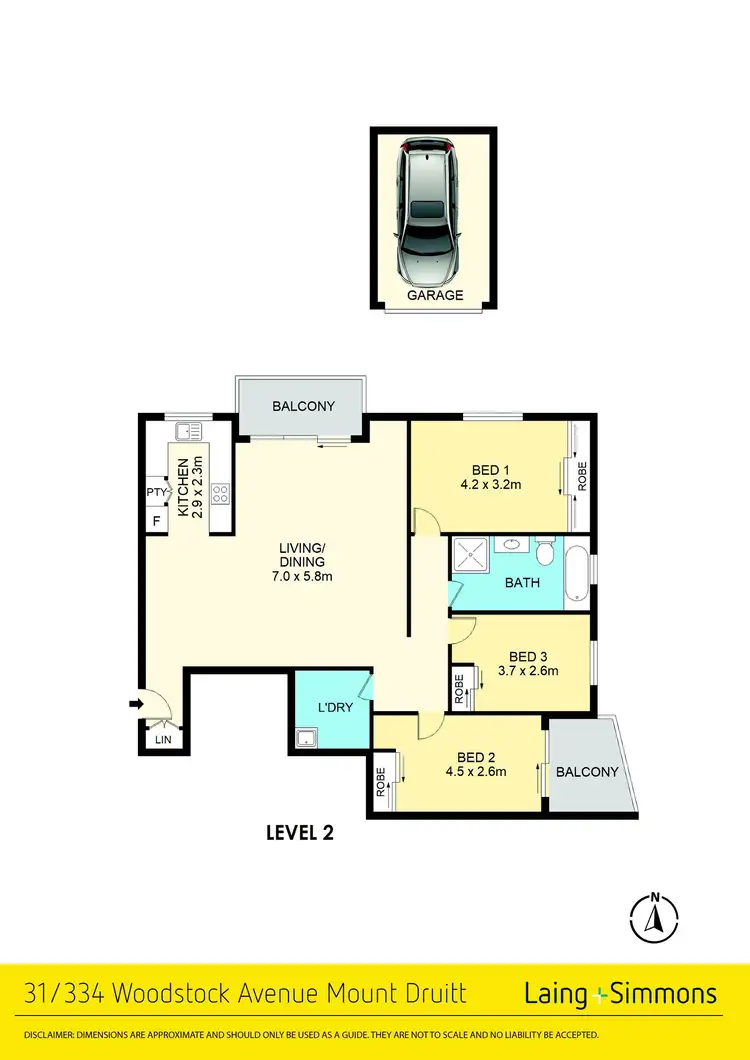 Floorplan of Homely unit listing, 31/334 Woodstock Avenue, Mount Druitt NSW 2770