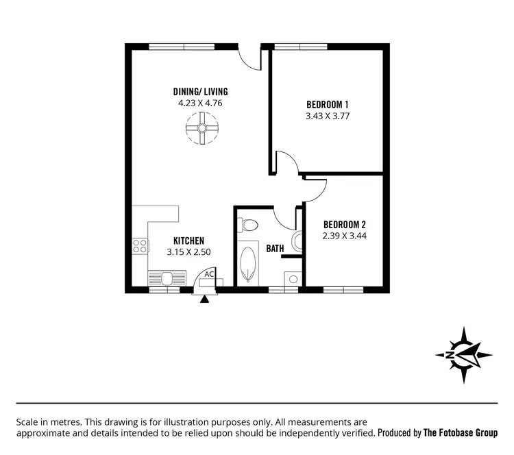 Floorplan of Homely apartment listing, 47/6 Loades Street, Salisbury SA 5108