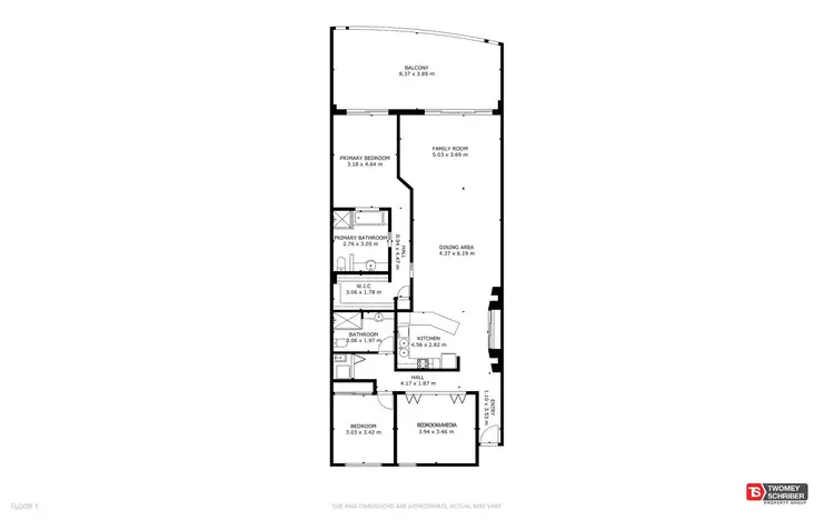 Floorplan of Homely apartment listing, 14/37 Vasey Esplanade, Trinity Beach QLD 4879