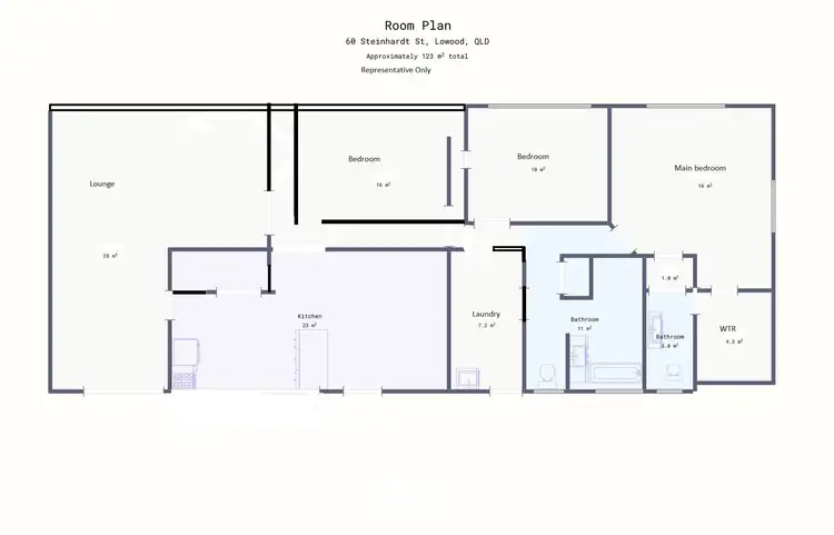 Floorplan of Homely house listing, 60 Steinhardt Street, Lowood QLD 4311