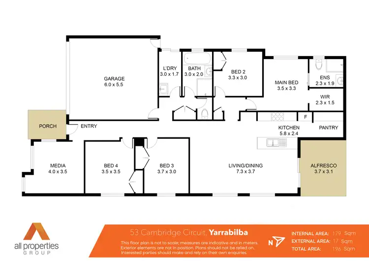 Floorplan of Homely house listing, 53 Cambridge Circuit, Yarrabilba QLD 4207