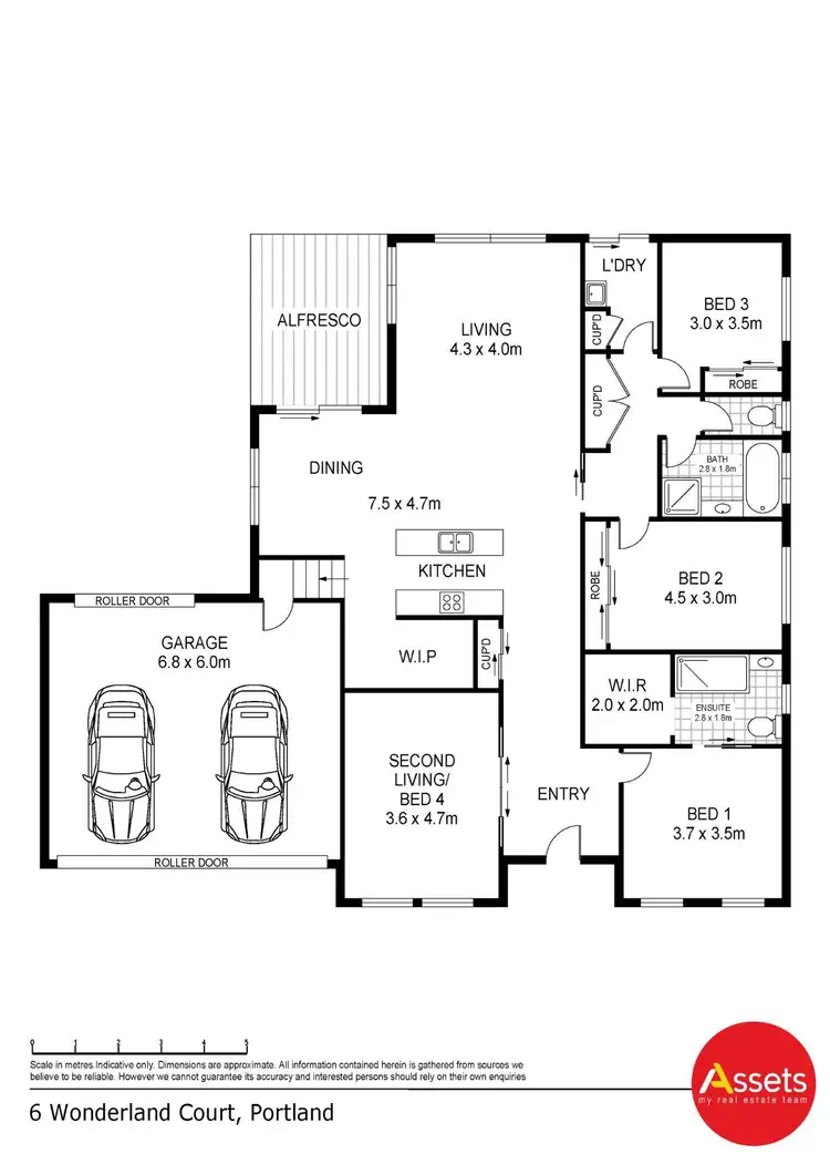 Floorplan of Homely house listing, 6 Wonderland Court, Portland VIC 3305