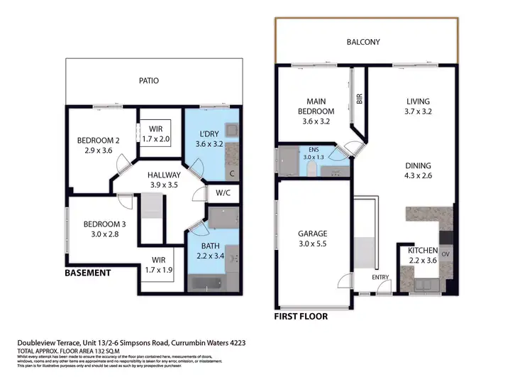 Floorplan of Homely townhouse listing, 13/2 Simpsons Road, Currumbin Waters QLD 4223