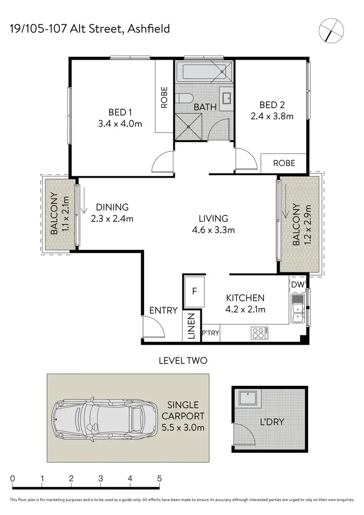 Floorplan of Homely apartment listing, 19/105-107 Alt Street, Ashfield NSW 2131