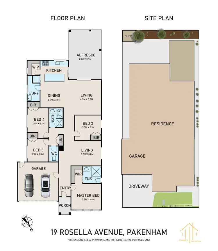 Floorplan of Homely house listing, 19 Rosella Avenue, Pakenham VIC 3810