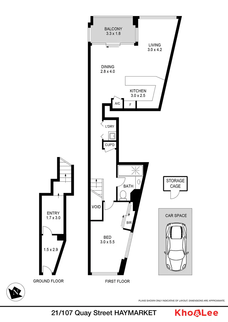 Floorplan of Homely apartment listing, 21/107-121 Quay Street, Haymarket NSW 2000