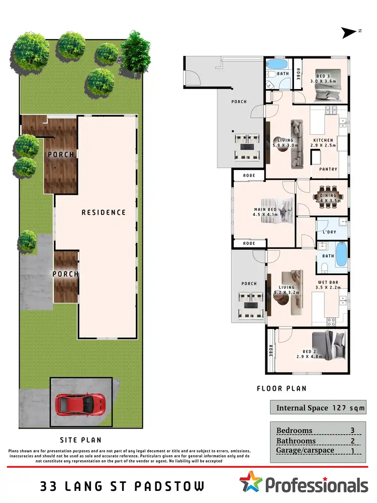 Floorplan of Homely house listing, 33 Lang Street, Padstow NSW 2211