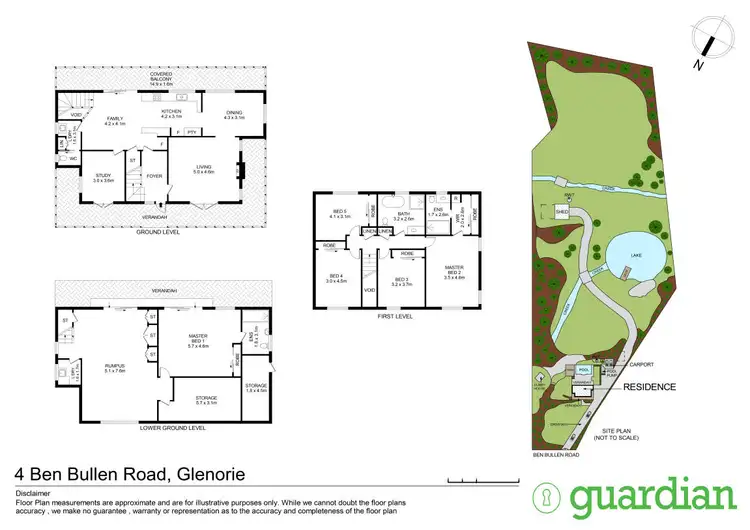 Floorplan of Homely rural property listing, 4 Ben Bullen Road, Glenorie NSW 2157