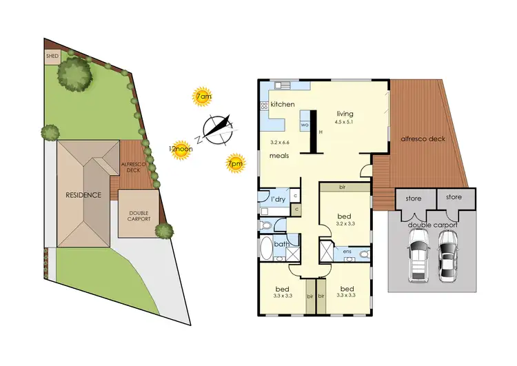 Floorplan of Homely house listing, 6 Catalina Court, Frankston VIC 3199