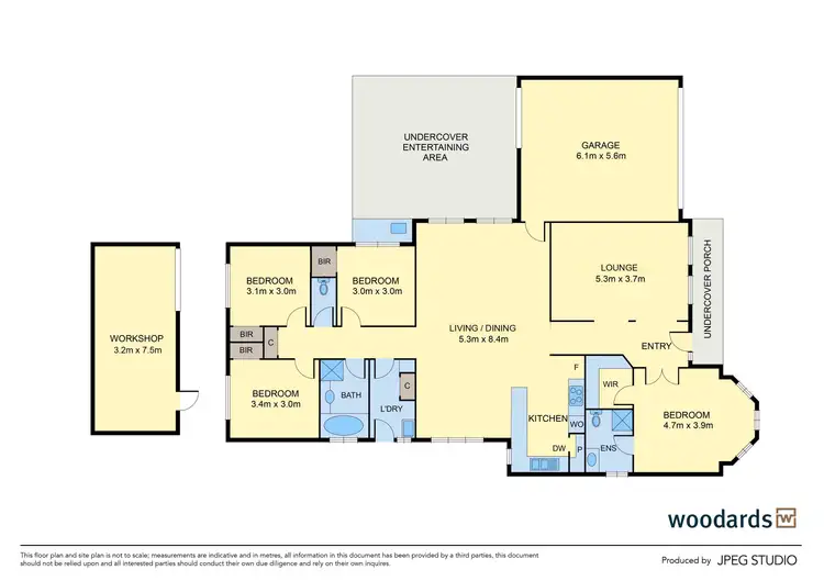 Floorplan of Homely house listing, 13 Burge Drive, Sunbury VIC 3429