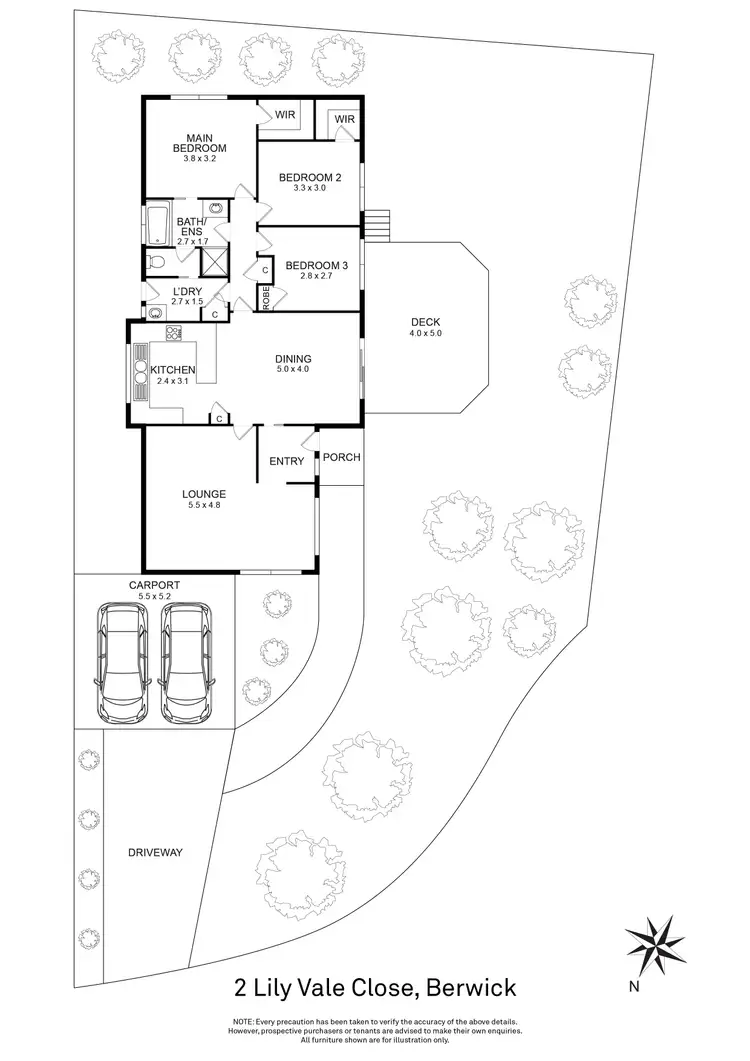 Floorplan of Homely house listing, 2 Lily Vale Close, Berwick VIC 3806