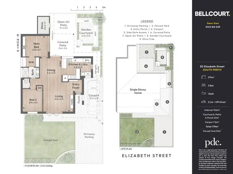 Floorplan of Homely house listing, 30 Elizabeth Street, South Perth WA 6151