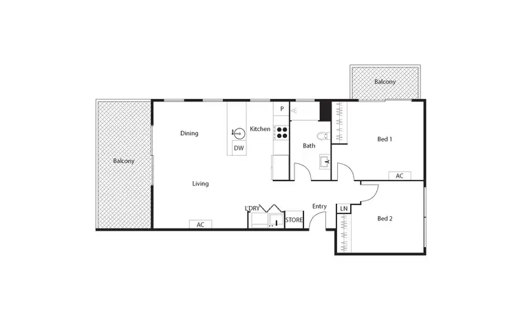 Floorplan of Homely unit listing, 8/15 Mower Place, Phillip ACT 2606