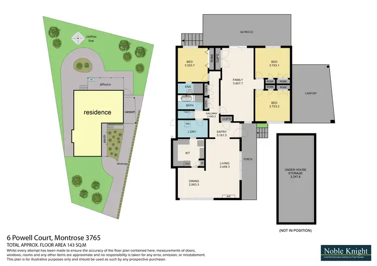 Floorplan of Homely house listing, 6 Powell Court, Montrose VIC 3765
