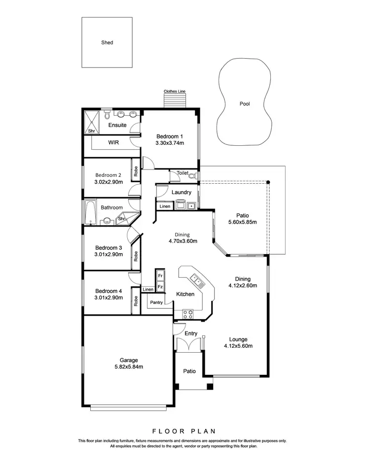 Floorplan of Homely house listing, 44 Mayflower Street, Mount Sheridan QLD 4868
