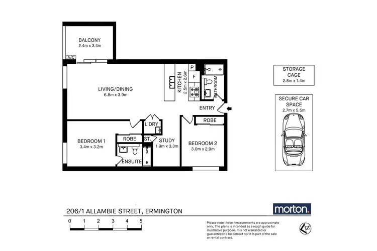 Floorplan of Homely apartment listing, 206/1 Allambie Street, Ermington NSW 2115
