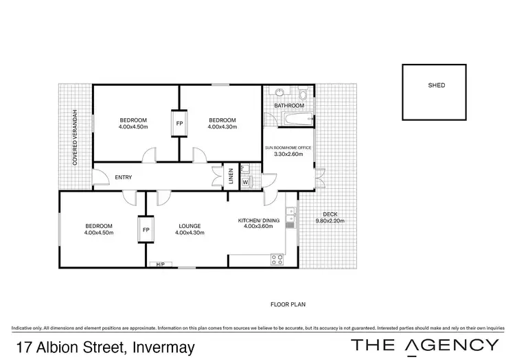 Floorplan of Homely house listing, 17 Albion Street, Invermay TAS 7248