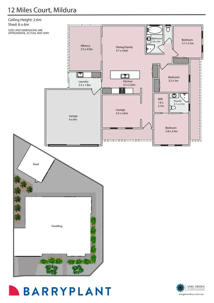 Floorplan of Homely house listing, 12 Miles Court, Mildura VIC 3500