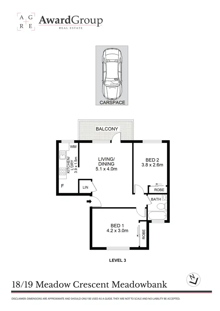Floorplan of Homely unit listing, 18/19 Meadow Crescent, Meadowbank NSW 2114