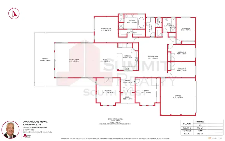 Floorplan of Homely house listing, 20 Charolais Mews, Eaton WA 6232