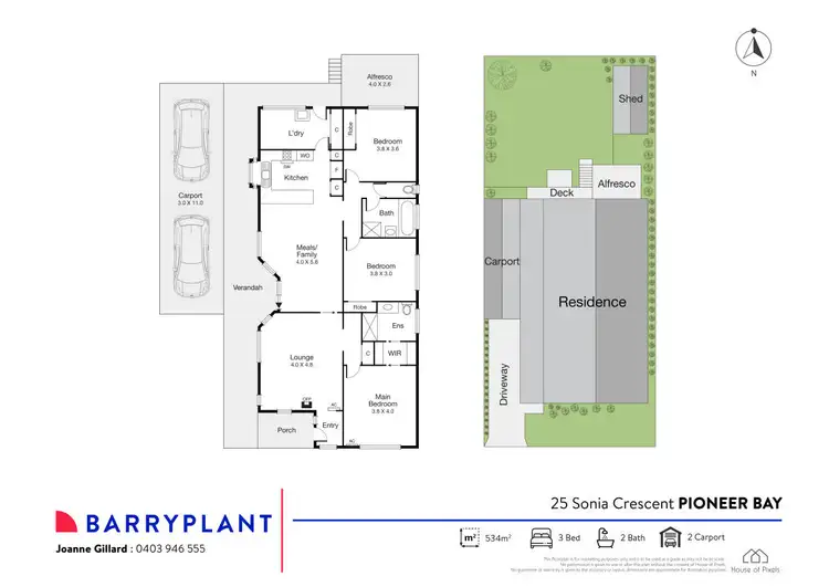 Floorplan of Homely house listing, 25 Sonia Crescent, Pioneer Bay VIC 3984
