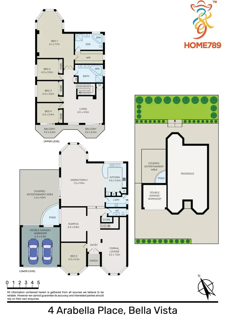 Floorplan of Homely house listing, 4 Arabella Place, Bella Vista NSW 2153