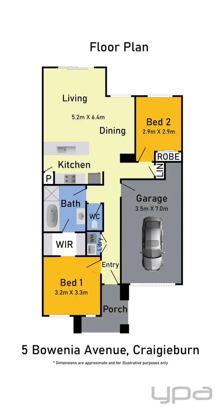 Floorplan of Homely house listing, 5 Bowenia Avenue, Craigieburn VIC 3064