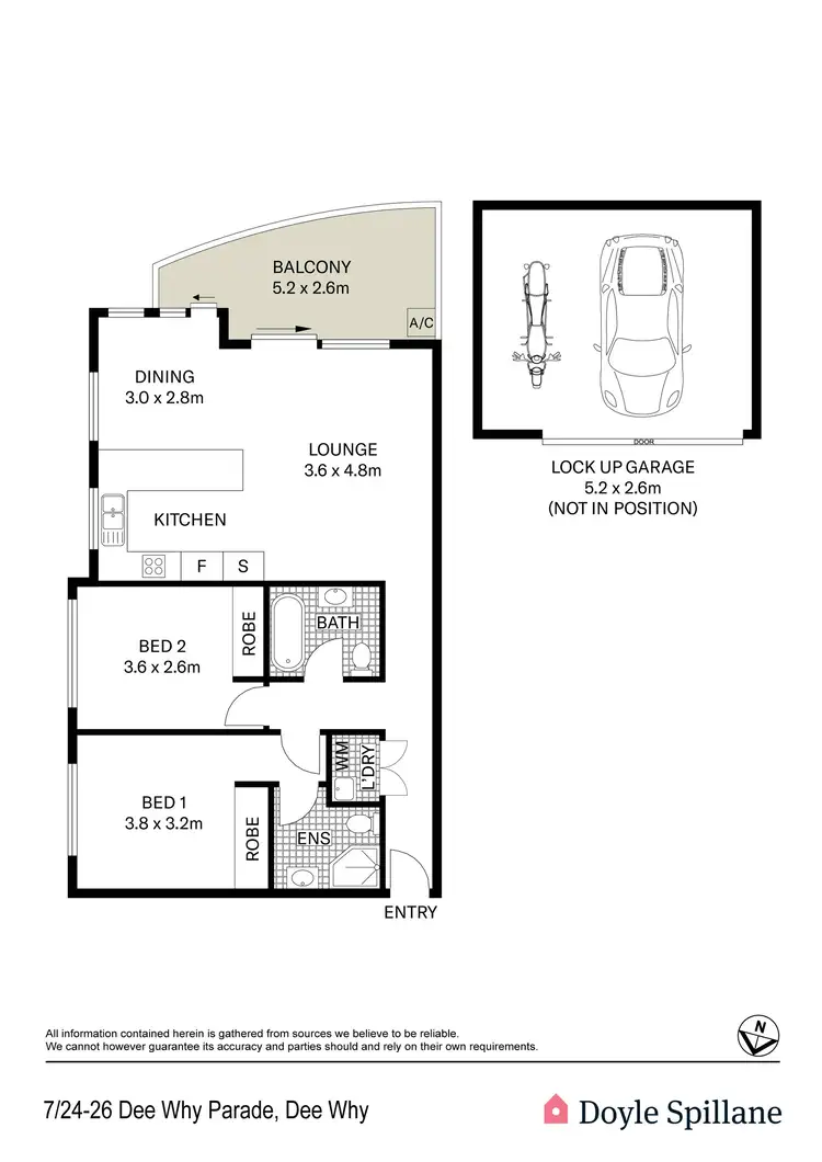 Floorplan of Homely apartment listing, 7/24-26 Dee Why Parade, Dee Why NSW 2099