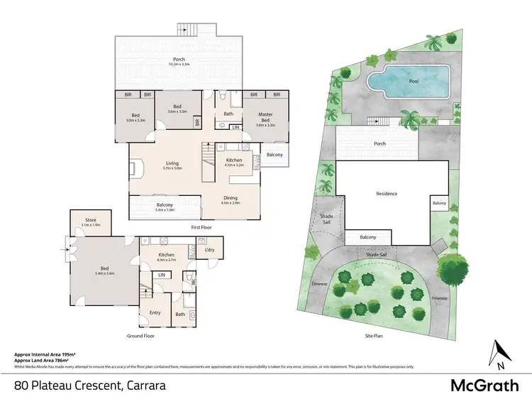 Floorplan of Homely house listing, 80 Plateau Crescent, Carrara QLD 4211
