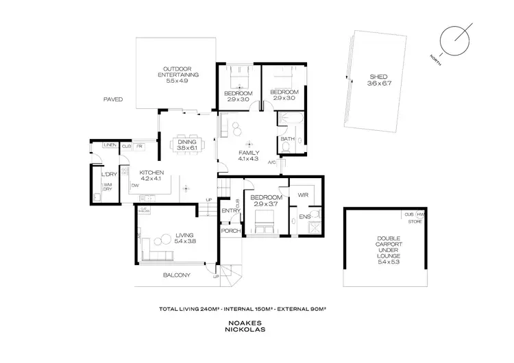 Floorplan of Homely house listing, 13 University Way, Bellevue Heights SA 5050