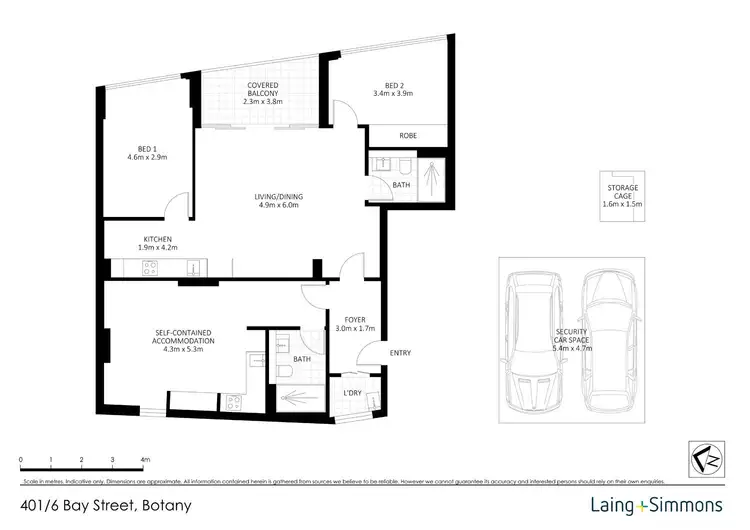 Floorplan of Homely apartment listing, 401/1084 Botany Road, Botany NSW 2019