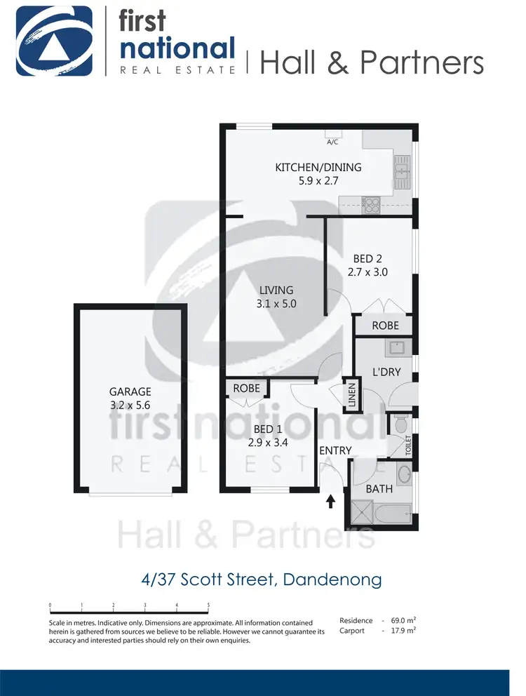 Floorplan of Homely unit listing, 4/37 Scott Street, Dandenong VIC 3175