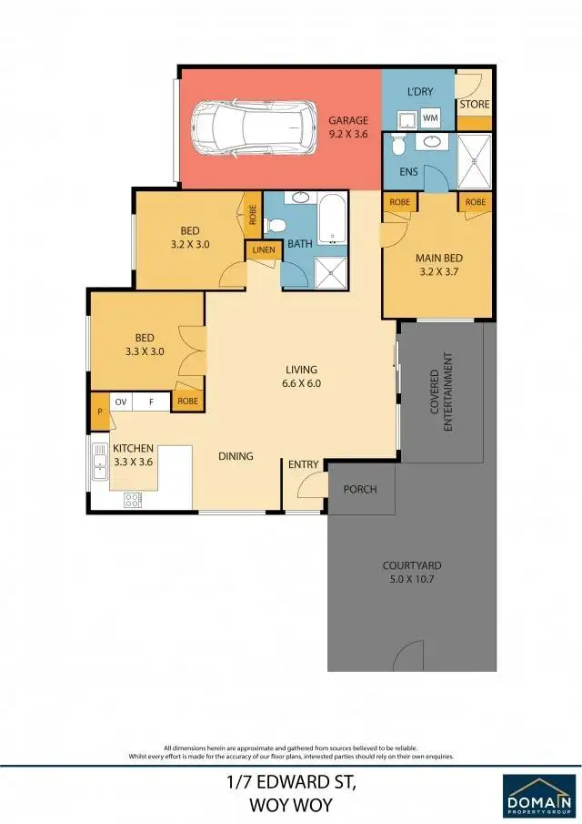 Floorplan of Homely villa listing, 1/7 Edward Street, Woy Woy NSW 2256