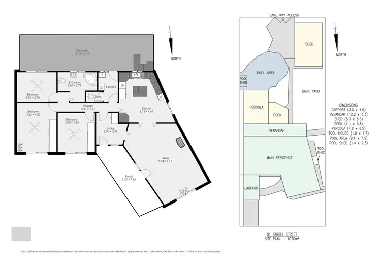 Floorplan of Homely house listing, 81 Farrell Street, Whyalla SA 5600