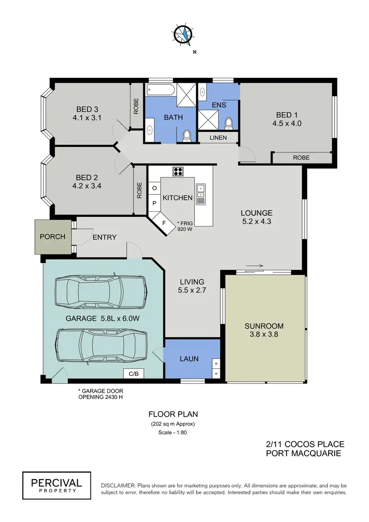 Floorplan of Homely villa listing, 2/11 Cocos Place, Port Macquarie NSW 2444
