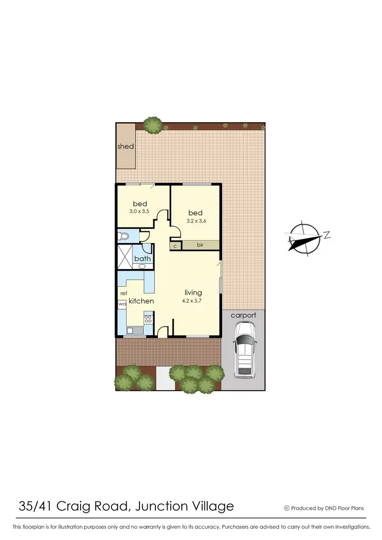 Floorplan of Homely unit listing, 35/41 Craig Road, Junction Village VIC 3977