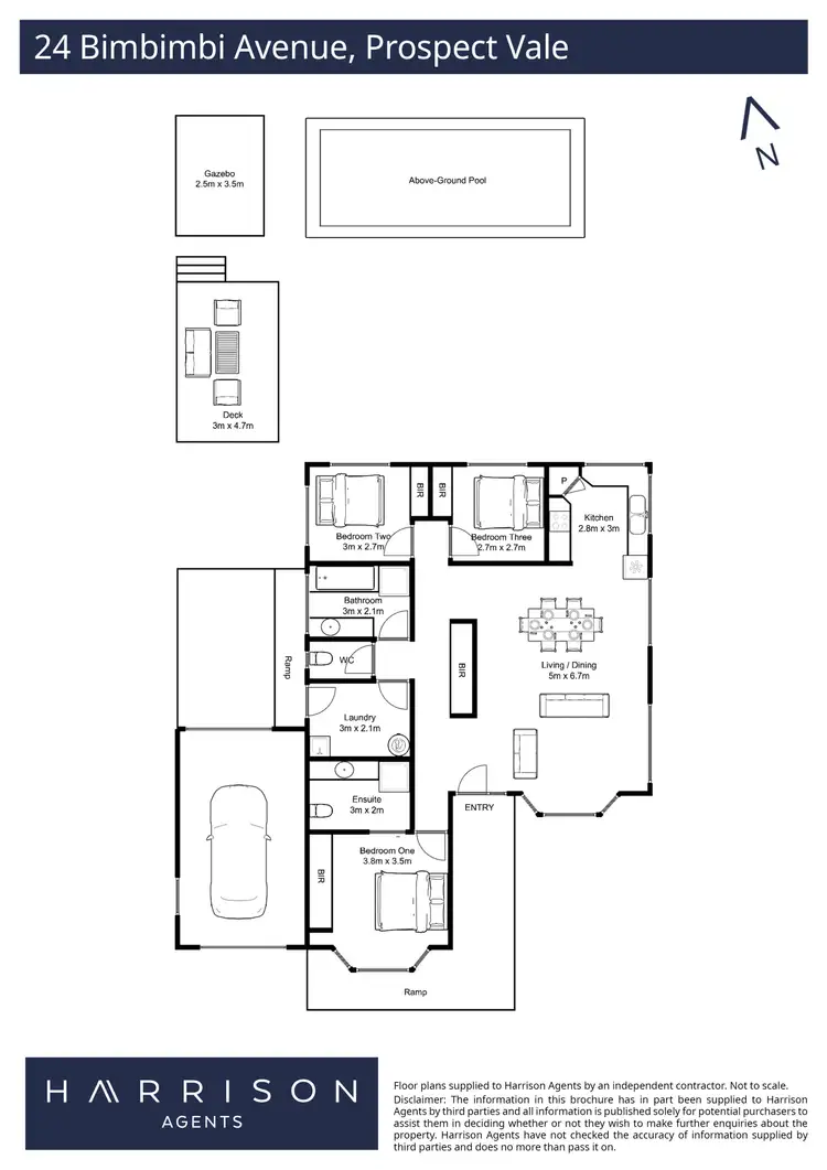Floorplan of Homely house listing, 24 Bimbimbi Avenue, Prospect Vale TAS 7250