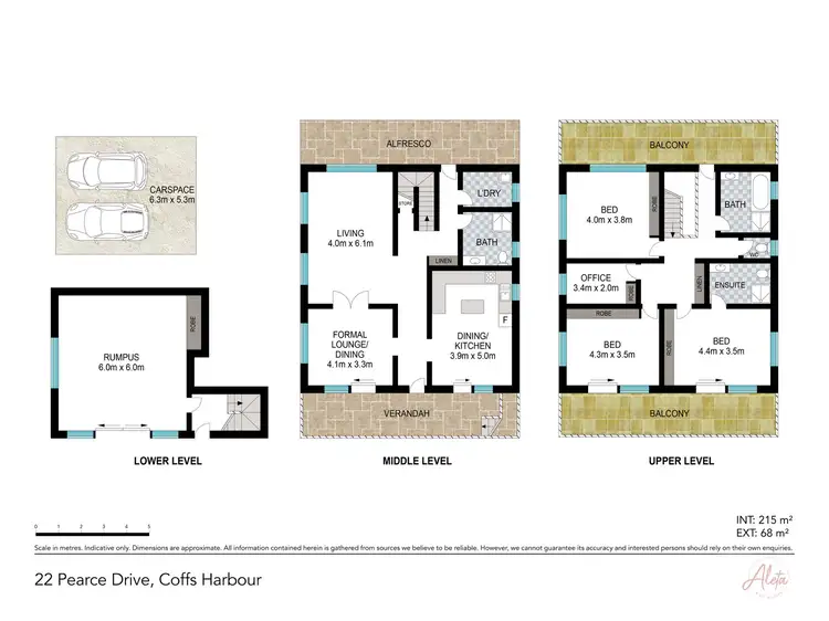 Floorplan of Homely house listing, 22 Pearce Drive, Coffs Harbour NSW 2450