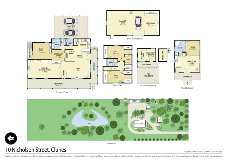 Floorplan of Homely house listing, 10 Nicholson Street, Clunes VIC 3370