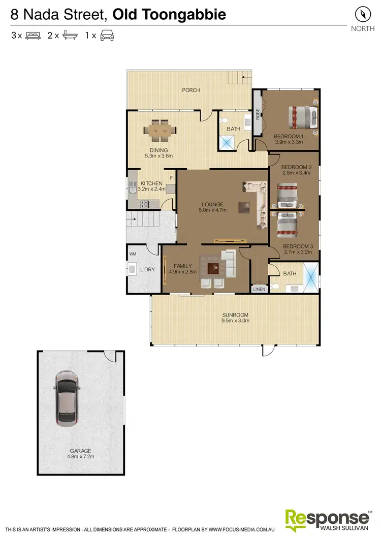 Floorplan of Homely house listing, 8 Nada Street, Old Toongabbie NSW 2146