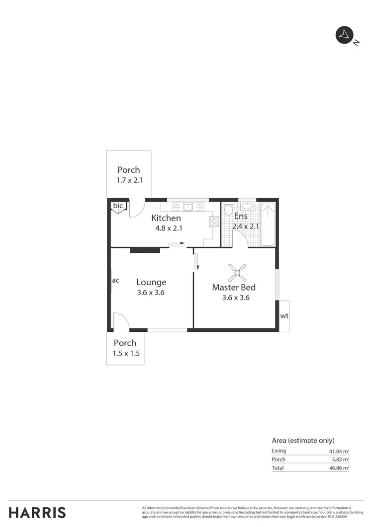 Floorplan of Homely block of units listing, 5 & 5A Third Avenue, Sefton Park SA 5083