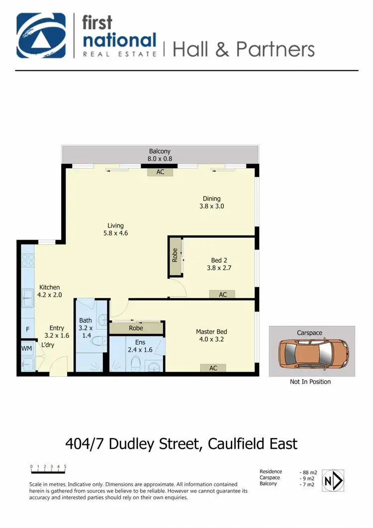 Floorplan of Homely apartment listing, 404/7-9 Dudley Street, Caulfield East VIC 3145