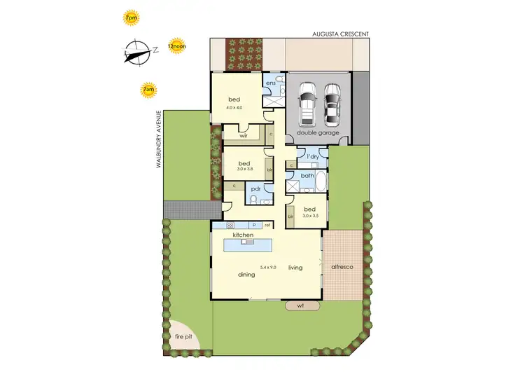 Floorplan of Homely unit listing, 19 Augusta Crescent, Frankston VIC 3199