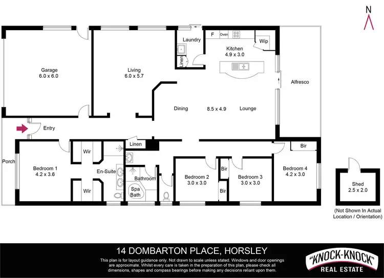 Floorplan of Homely house listing, 14 Dombarton Place, Horsley NSW 2530