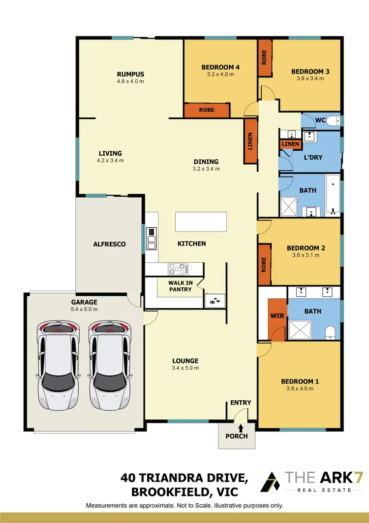 Floorplan of Homely house listing, 40 Triandra Drive, Brookfield VIC 3338