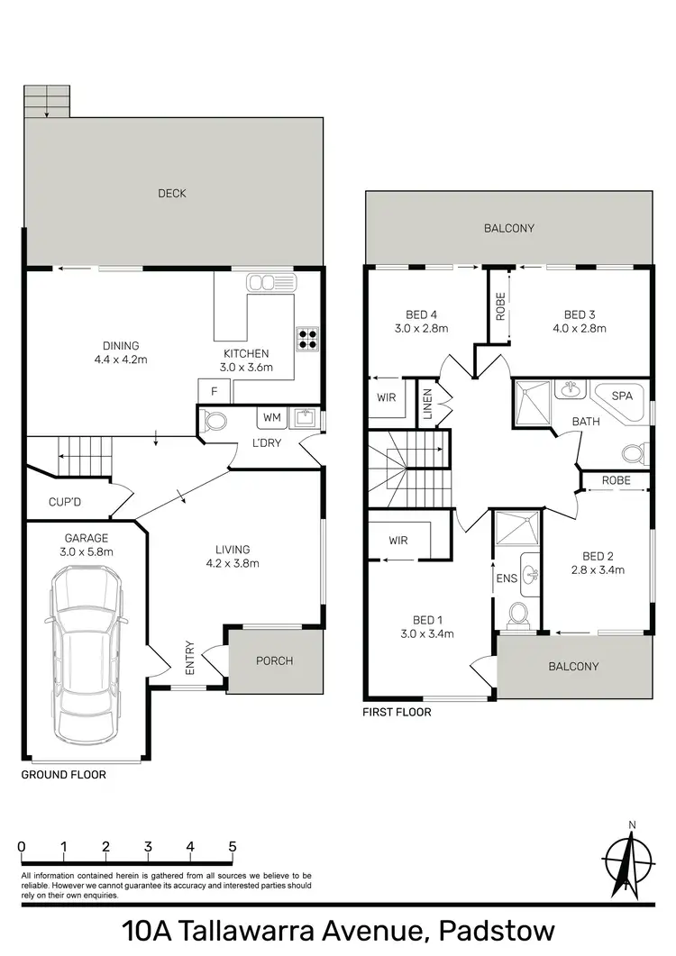 Floorplan of Homely semi-detached listing, 10A Tallawarra Avenue, Padstow NSW 2211